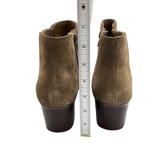 Clarks Women's Size 9.5 M Maypearl Tulsa Side Zip Olive Suede Ankle Boot Boho - Picture 6 of 10